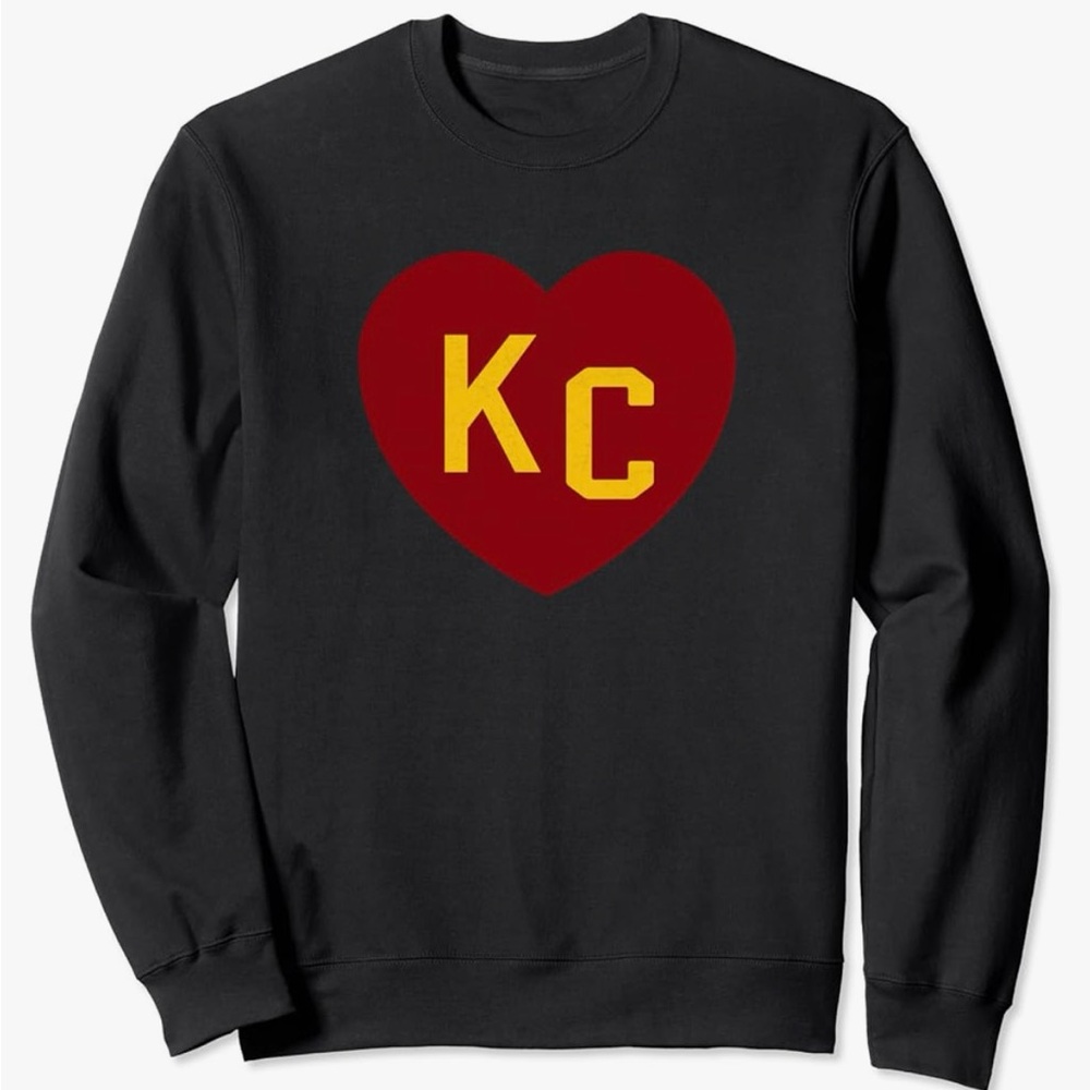 Kansas City heart sweatshirt, size XL
